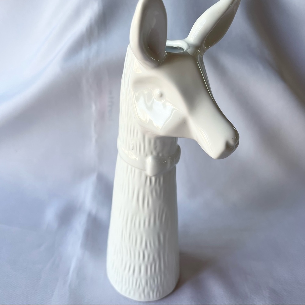 Llama Head Ceramic Vase Decorative Accent - Picture 2 of 8